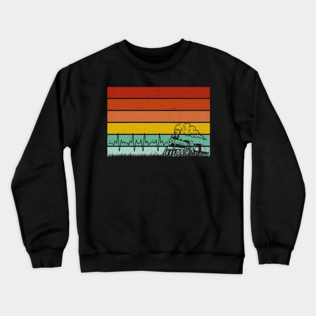 Steam Engine Train Steam Train Locomotive Vintage Crewneck Sweatshirt by LawrenceBradyArt